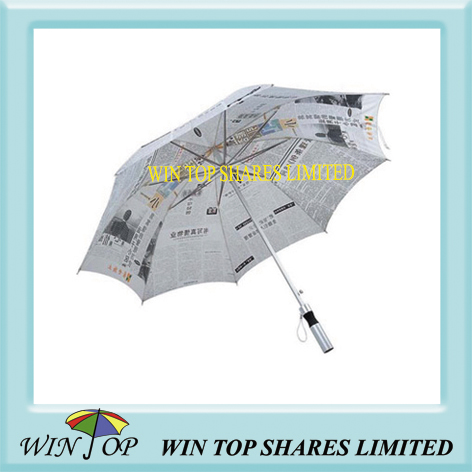Straight promotion paper umbrella