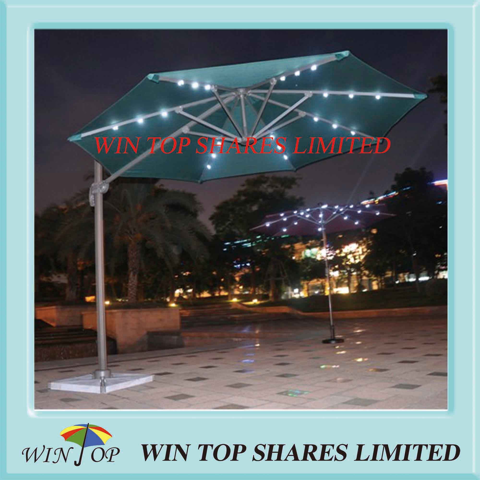3.0m LED Light Garden Umbrella for patio