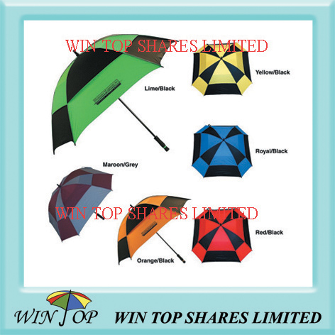 2 layers square series golf umbrella